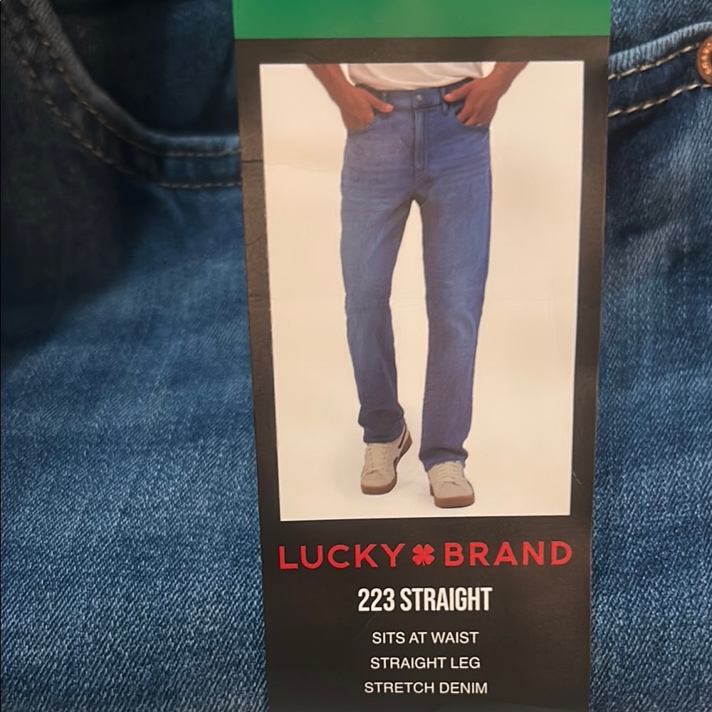 Lucky Brand Blue Straight Jeans size 36x30, 38x30, 32x34, NWT
